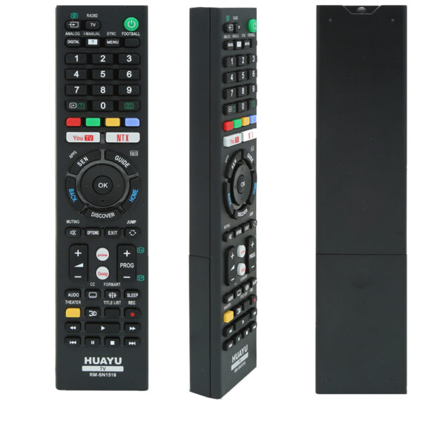 Sony afstandsbediening voor Smart TV aanzichten