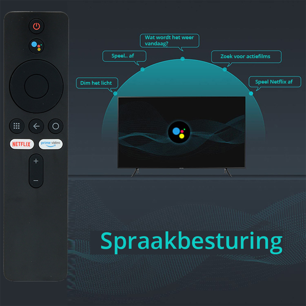 Slimtron universele afstandsbediening Xiaomi TV en tv boxen spraakbesturing