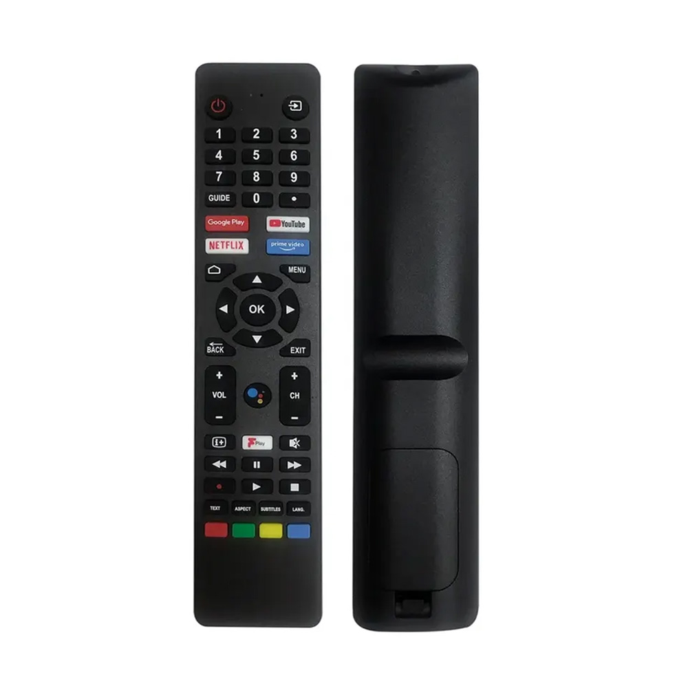 JVC universele Smart remote Voice afstandsbediening voorkant achterkant