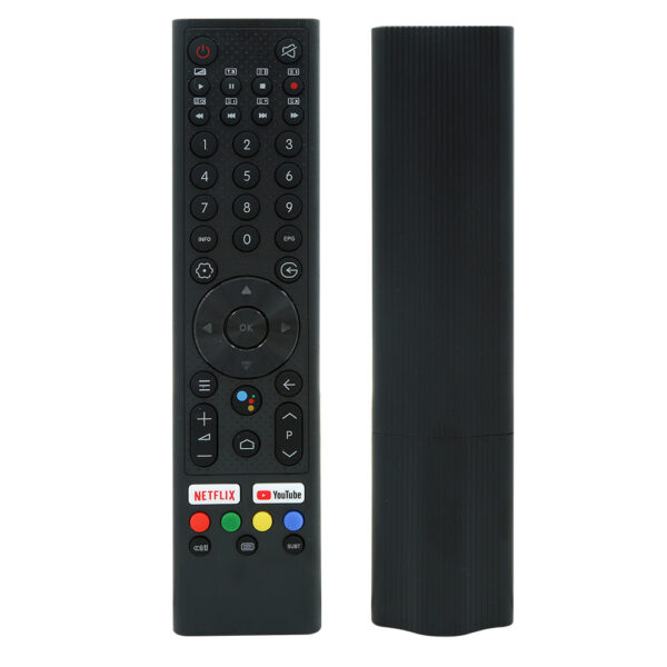 Universele ChiQ voice afstandsbediening voorkant en achterkant Slimtron CQ V2 Voice.jpg