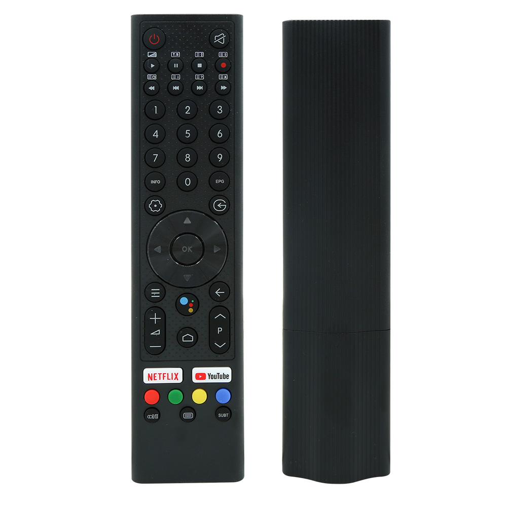 Universele ChiQ voice afstandsbediening voorkant en achterkant Slimtron CQ V2 Voice.jpg