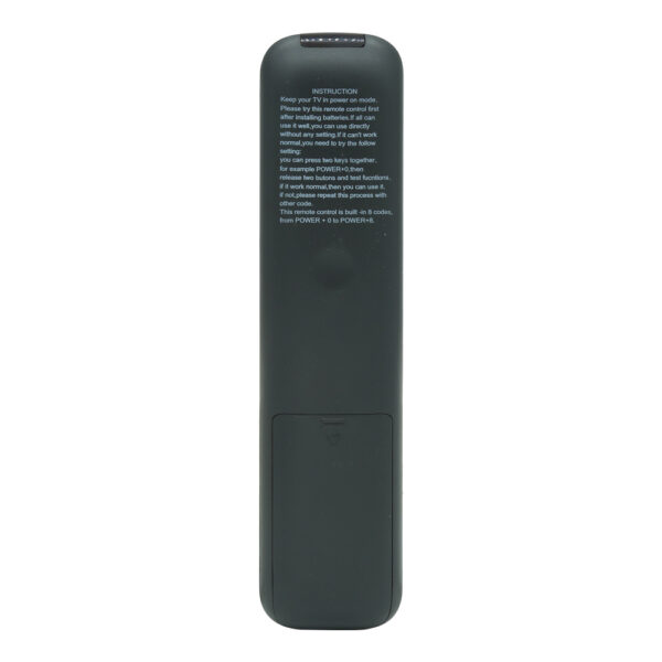 Universele Hisense afstandsbediening achterkant Slimtron His V3