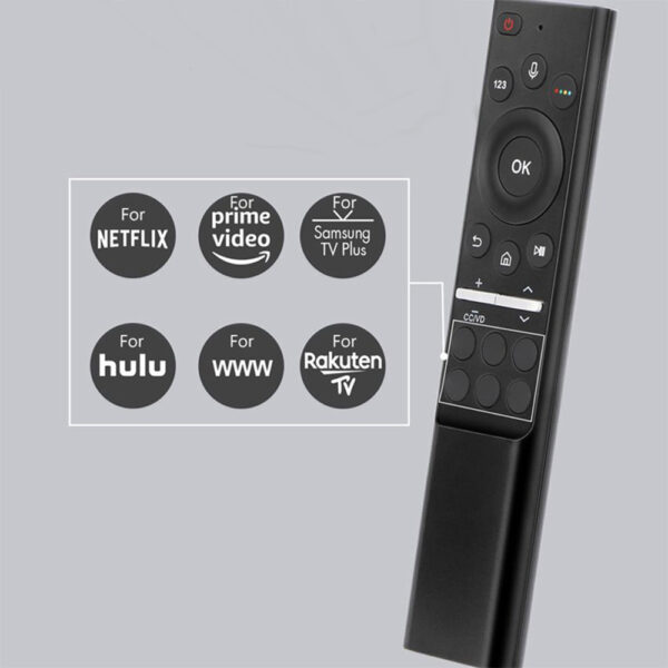Universele Samsung Smart TV Voice Afstandsbediening met 6 appknoppen specs Slimtron SAM A6.jpg