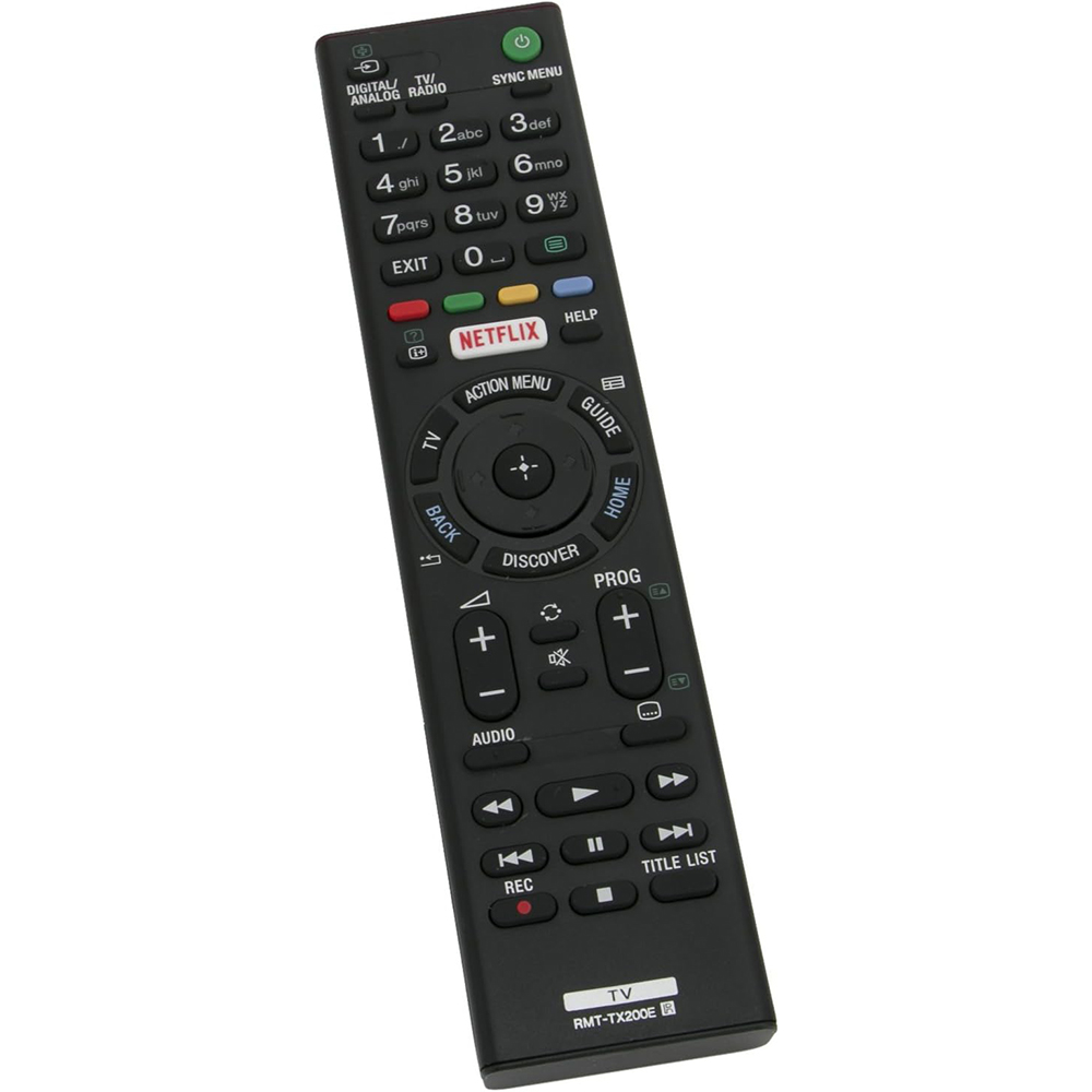 Universele Sony TX200E afstandsbediening Slimtron zijkant.jpg