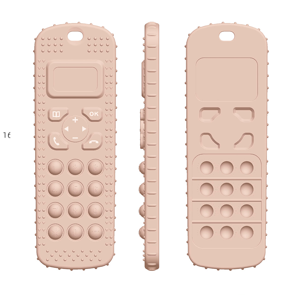 Slimtron Pop it Siliconen Speelgoed Neptelefoon BPA vrij oranje aanzichten.jpg